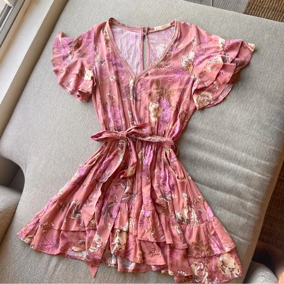 SPELL & The Gypsy Rosa Play Dress in Blush - Picture 14 of 16